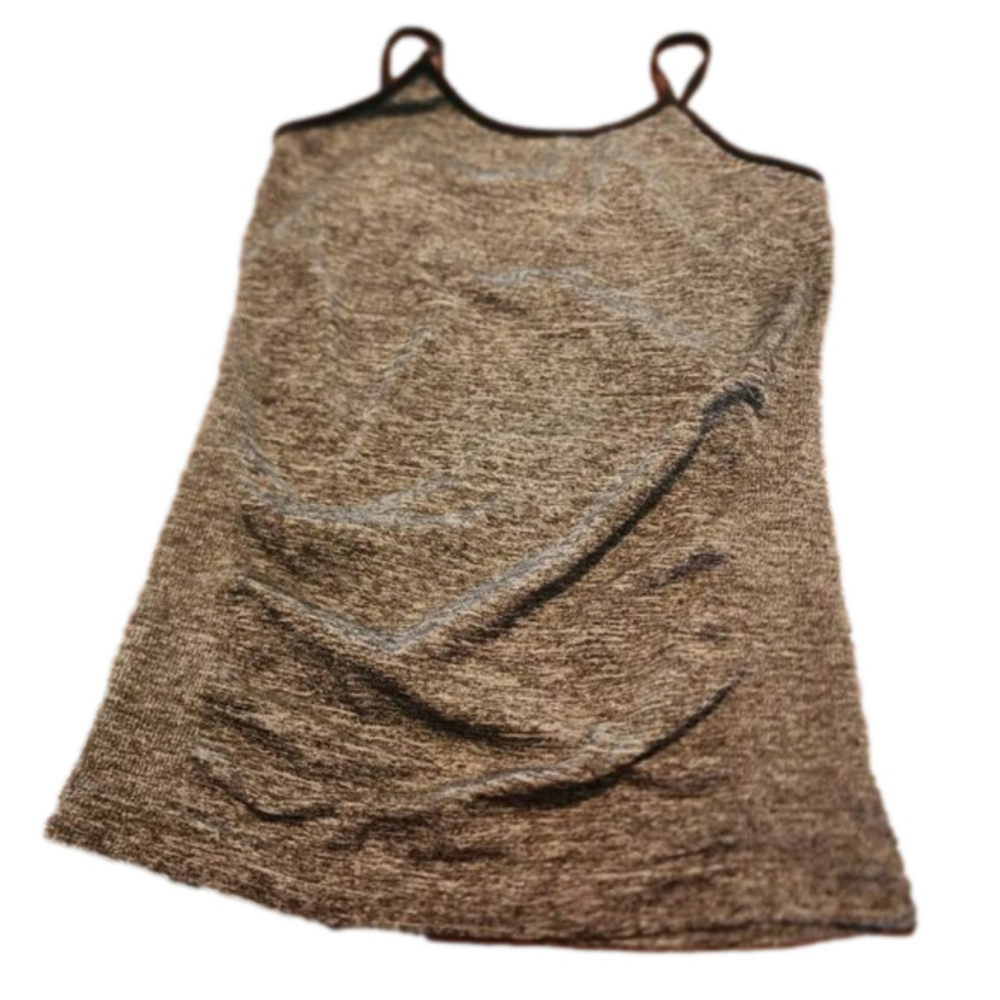 Gray stretch tank top